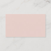 Cartes RSVP en ligne simples Mariage Rose Dusty (Dos)