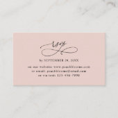 Cartes RSVP en ligne simples Mariage Rose Dusty (Devant)