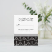 Cartes RSVP en noir et blanc (Debout devant)