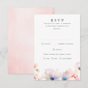 Cartes RSVP Ethereal Floral Wedal