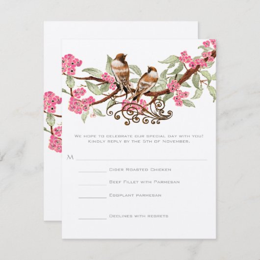 Cartes RSVP - Exigent la taille 5 x 7 des invitati (Devant / Derrière)