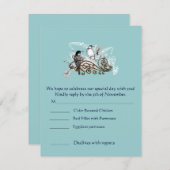 Cartes RSVP - Exigent la taille 5 x 7 pour les inv (Devant / Derrière)