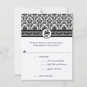 Cartes RSVP - Exigent les invitations de taille 5 