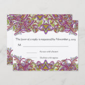 Cartes RSVP-Exigez les Inivitations de 5 x 7 (Devant / Derrière)