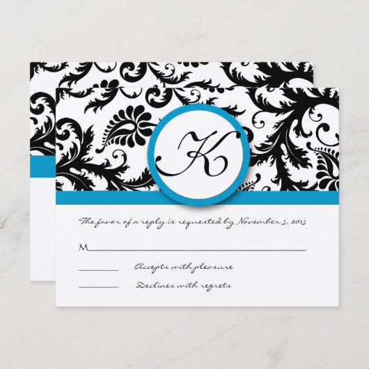 Cartes RSVP-Exigez les Inivitations de 5 x 7 (Devant / Derrière)