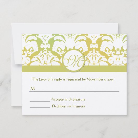 Cartes RSVP-Exigez les Inivitations de 5 x 7 (Devant)