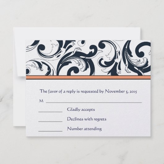 Cartes RSVP-Exigez les Inivitations de 5 x 7 (Devant)