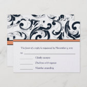 Cartes RSVP-Exigez les Inivitations de 5 x 7 (Devant / Derrière)