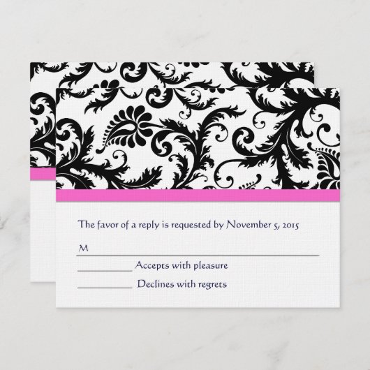 Cartes RSVP-Exigez les Inivitations de 5 x 7 (Devant / Derrière)