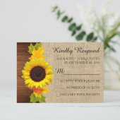 Cartes RSVP Faire-part de mariage (Debout devant)