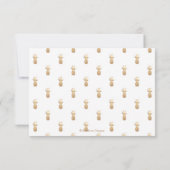 Cartes RSVP Faux Gold Pineappy (Dos)