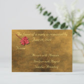 Cartes RSVP Feuilles d'Automne (Debout devant)