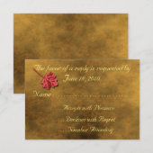 Cartes RSVP Feuilles d'Automne (Devant / Derrière)