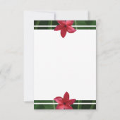 Cartes RSVP Fleur d'Oranger Rouge Rustique (Dos)