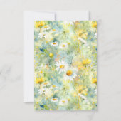 Cartes RSVP fleurs sauvages de mariage d'été (Dos)