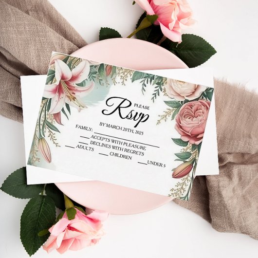 Cartes RSVP Floral Arch Designer