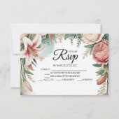 Cartes RSVP Floral Arch Designer (Devant)