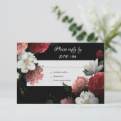 Cartes RSVP Floral Dreams (Debout devant)