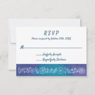 Cartes RSVP florales dynamiques