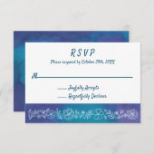 Cartes RSVP florales dynamiques (Devant / Derrière)