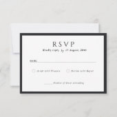 Cartes RSVP Flower Elegant (Dos)