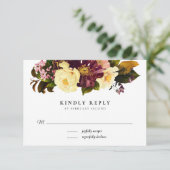 Cartes RSVP Grace Vintage Wedding (Debout devant)