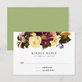 Cartes RSVP Grace Vintage Wedding (Devant / Derrière)
