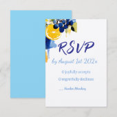 Cartes RSVP "La Dolce Vita" (Devant / Derrière)