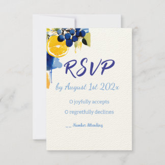 Cartes RSVP "La Dolce Vita"