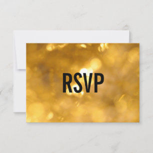 Cartes RSVP - Lumières Dorées
