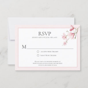 Cartes RSVP Magnolia Blooms