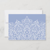 Cartes RSVP Mandala Bleu et Blanc (Dos)