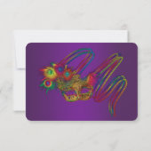 Cartes RSVP Mardi Gras Wedding (Dos)