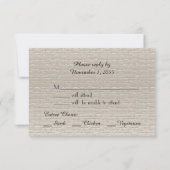 Cartes RSVP mariage Anniversaire, Argent (Dos)