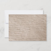 Cartes RSVP Mariage campagnard Rustique (Dos)