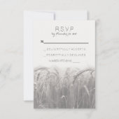 Cartes RSVP mariage campagnard Rustique (Devant)