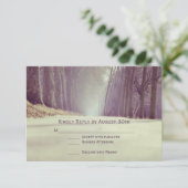 Cartes RSVP Mariage de automne Rustic Country Tree (Debout devant)