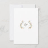 Cartes RSVP Mariage de automne Rustique Meadow (Dos)