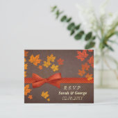 Cartes rsvp mariages de automne (Debout devant)