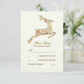 Cartes RSVP Mariages de automne de cerfs (Debout devant)
