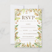 Cartes RSVP Mariages de automne pour les Feuilles  (Devant)