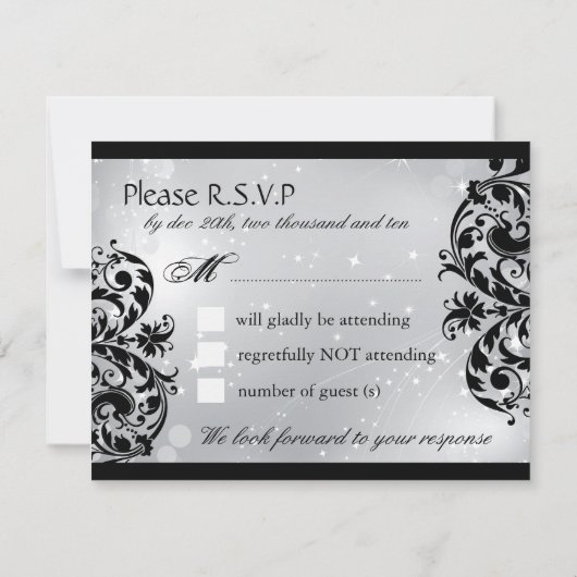 Cartes RSVP masquées (Dos)