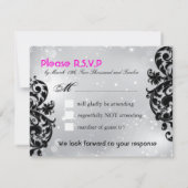 Cartes RSVP Masquerade Wedding (Dos)