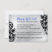 Cartes RSVP Masquerade Wedding (Dos)