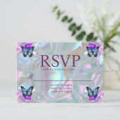 Cartes RSVP Mère de Pearl Iridescente (Debout devant)