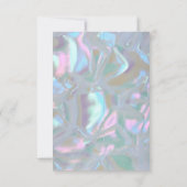 Cartes RSVP Mère de Pearl Iridescente (Dos)