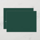 Cartes RSVP minimalistes de mariage (Devant / Derrière)