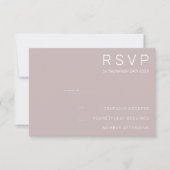 Cartes RSVP minimalistes de mariage (Devant)