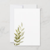 Cartes RSVP minimalistes pour mariage en feuille d (Dos)