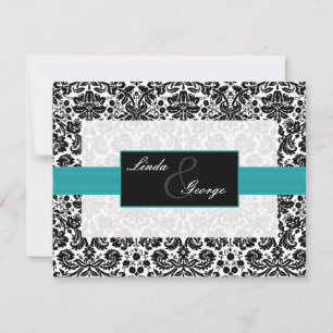cartes rsvp noir et blanc